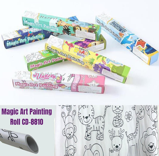CD8810 Magic Art Painting Roll for Creative Projects Painting Drawing Paper Roll Early Educational Toys for Kids