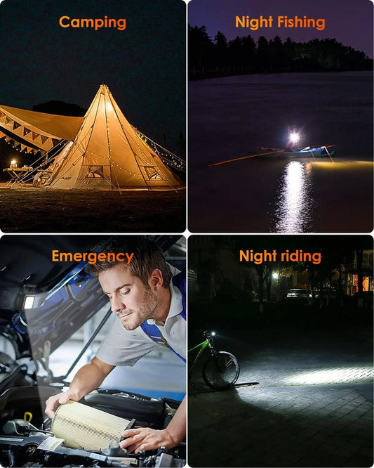 20024 Rechargeable LED Keychain Light, USB Charging, Black