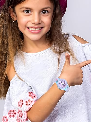 20433 Kids Edition 3D Cartoon Analog Watch with Lights for Girls and boys |7 Color Glowing Disco Light Watch for Kids