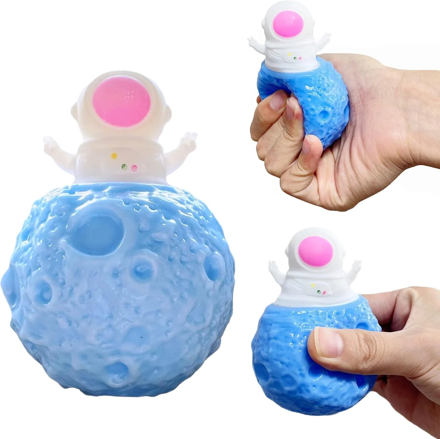 11152 Astronaut Stress Balls for Kids Squishy Fidget Toys Pop It Squeeze Ball, Stress Relief Toys Adults, Party Favors Gifts for Kids {Mukticolour}