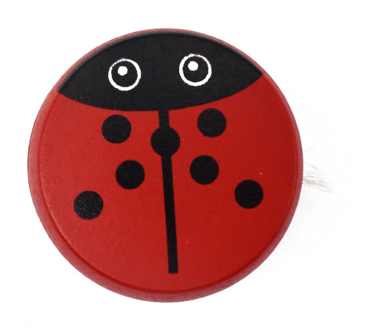 8049 Wooden Yoyo Spinner Toys for Kids (Multicolour) Pack of 12