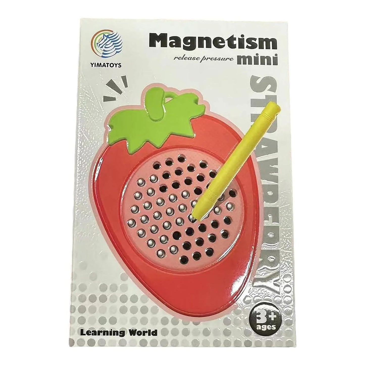 10490 Cuddles Fruit Shape Magnetic Dot Board for Kids | Compact Travel-Friendly Magnet Board with Stylus