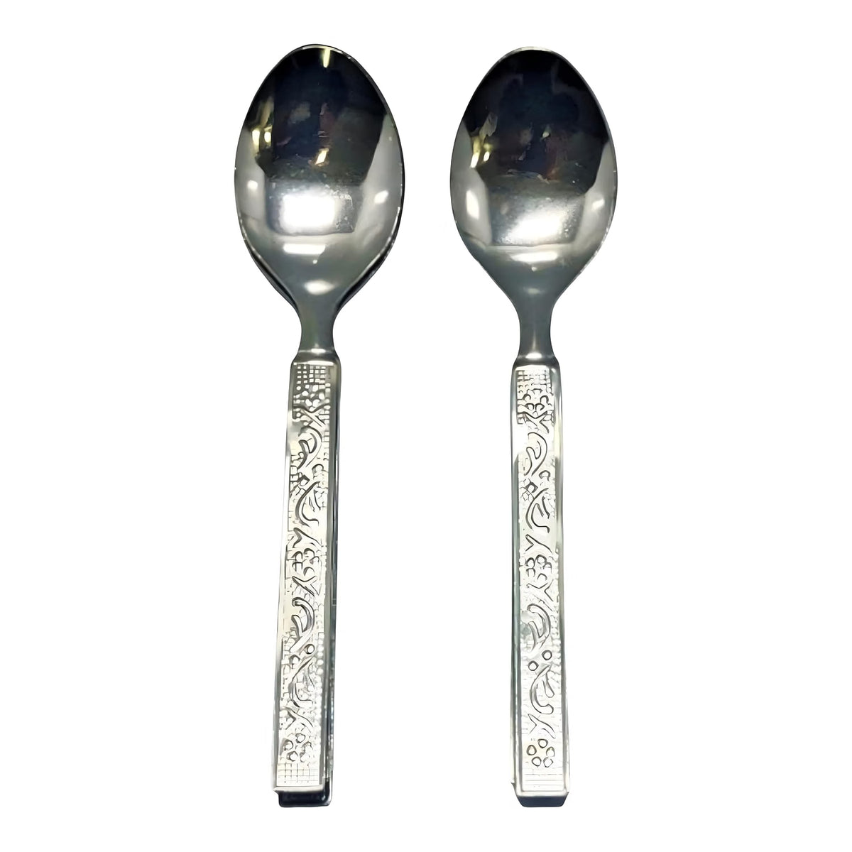 21236 Tablespoon Set of 12 | 15 GMS Each Spoon | 16 cms Long | Traditional Handcrafted Dining Iron Spoons | Dining, Cooking & Serving | Ideal for Everyday Use.