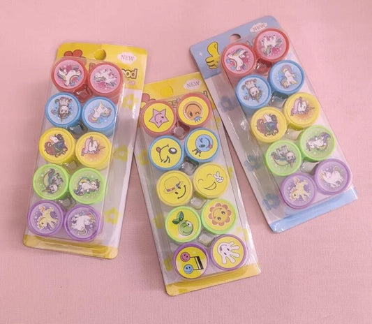 6004 Coloring & 10 pcs Stamping Set