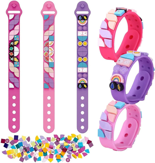 10312 Dots Bracelet Kids, Building Blocks Bracelets, DIY Creative Bracelet Making Kit, Friendship Bracelets 29 pcs