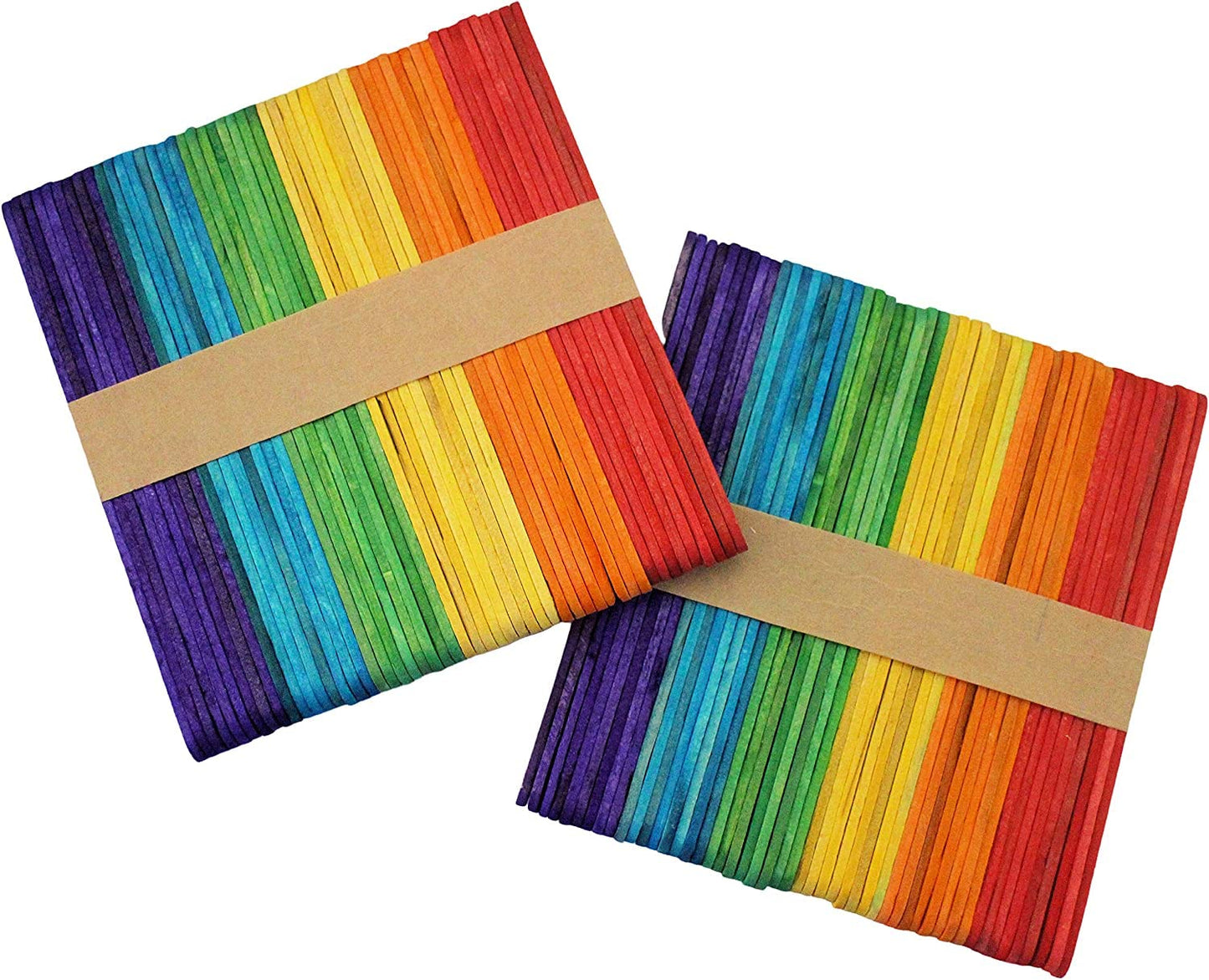 20940  Umi Multicolor Wooden Sticks for DIY Crafts, Hobby Crafts, Project Work, Scrapbooking 50 Pieces, 14cm x 2cm