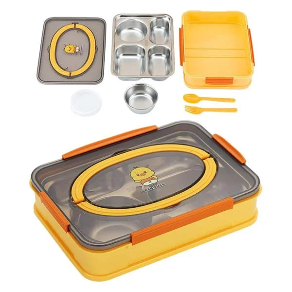 10654 Stainless Steel Lunch Box for Kids, Tiffin Box, Tiffin Box with Spoon, Lunch Boxes for Kids, Lunch Boxes for Office