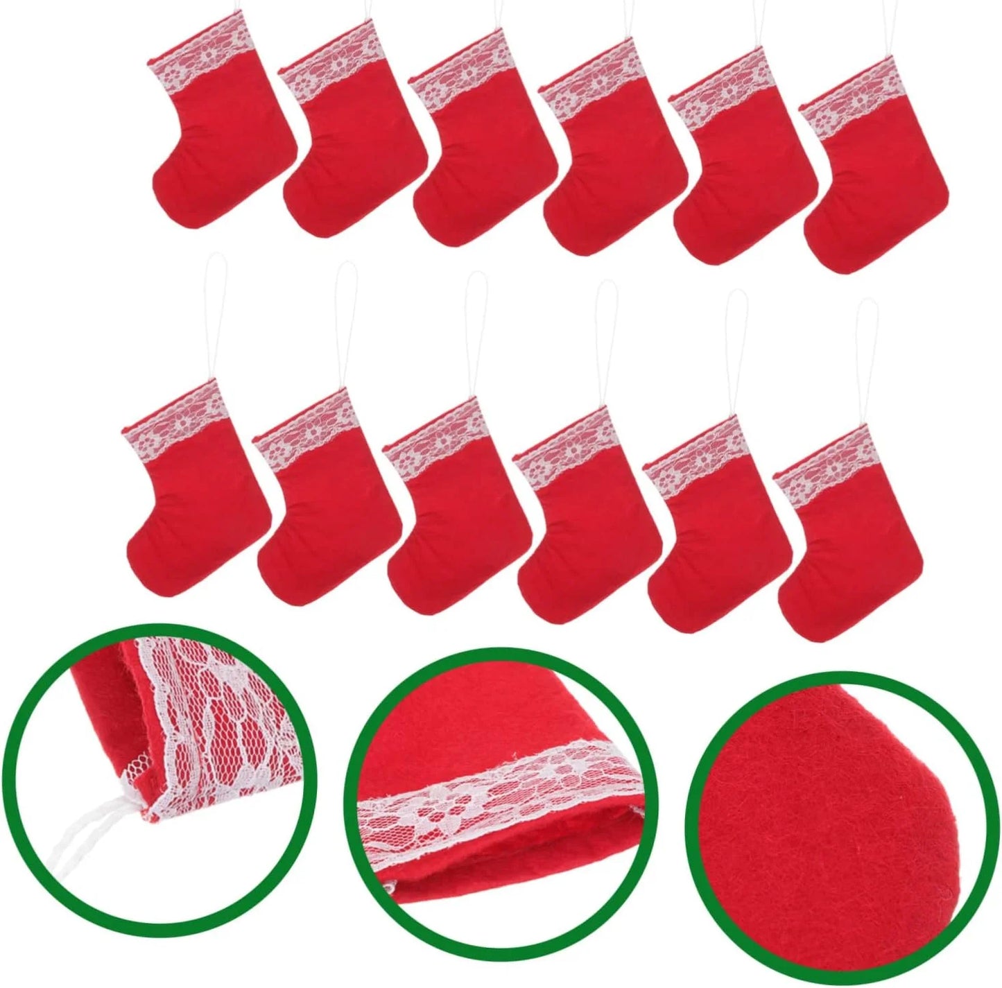 8074 Christmas Socks Hanging Christmas Decoration 20 cm