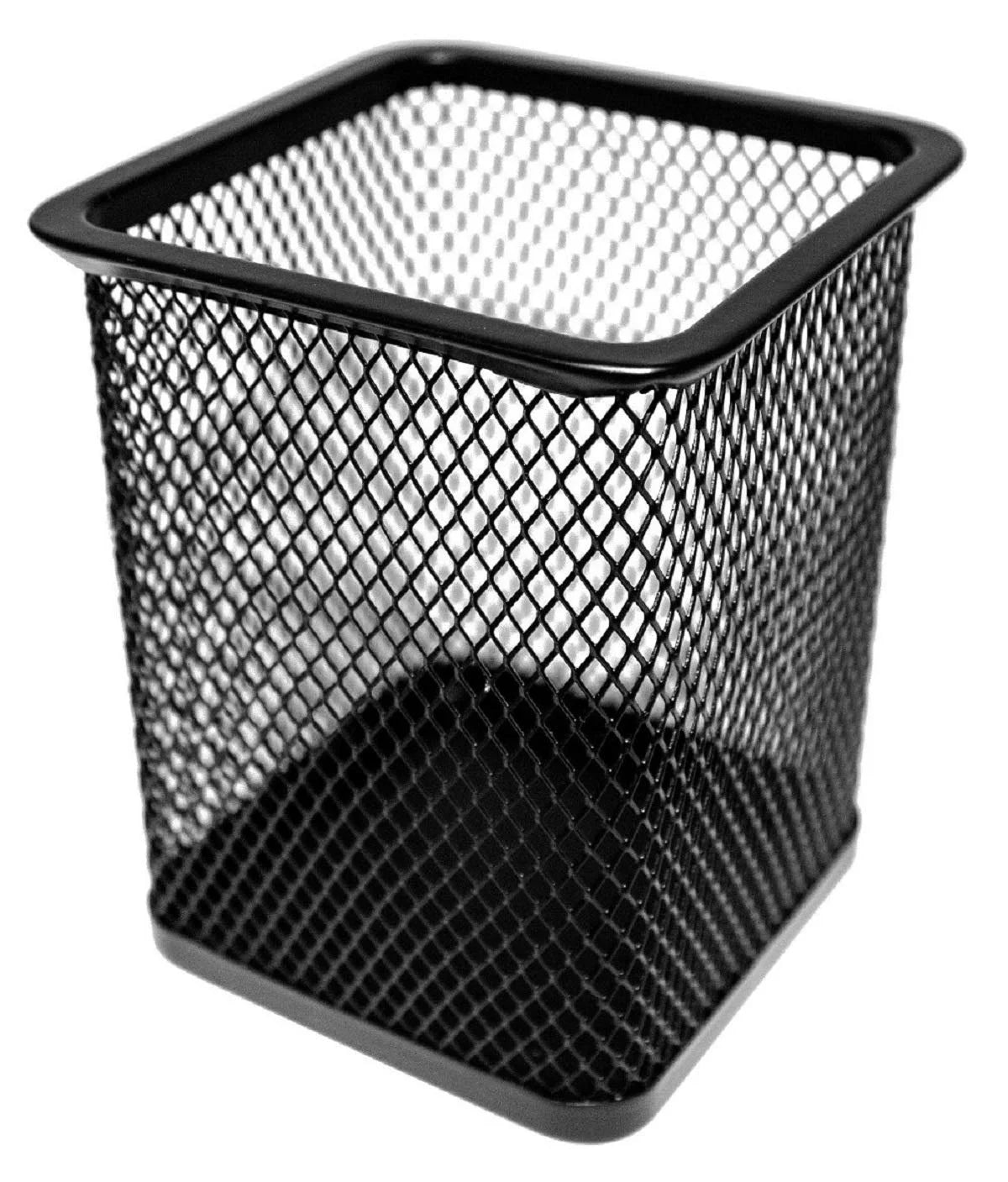 010512 Pen holder Iron art hollowed out desktop storage bucket simple student stationery