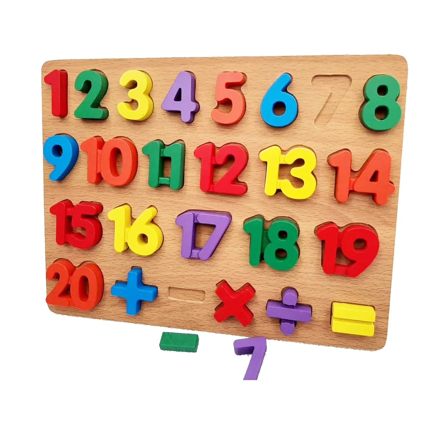 4123 Number and Shape Puzzles and Geometric Wooden Foam Educational Toys