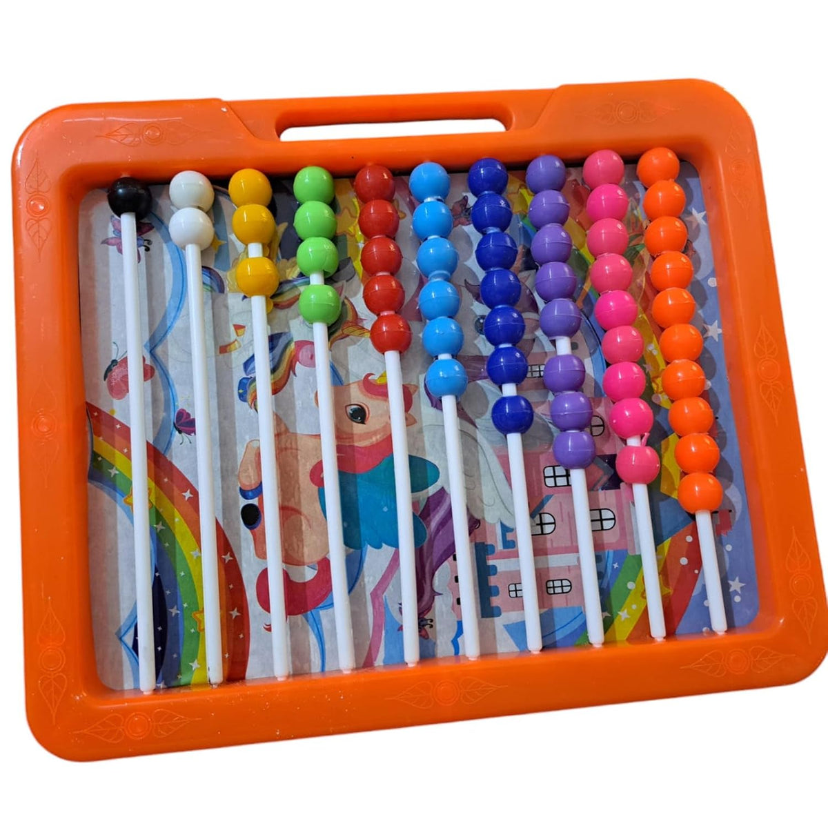 21351 NiL Game Phactory 2-in-1 Educational Slate for Kids | Double Sided Writing Board with Duster | Fun Learning, Counting & Scribbling, Count & Learn with Fun for Kids Toy