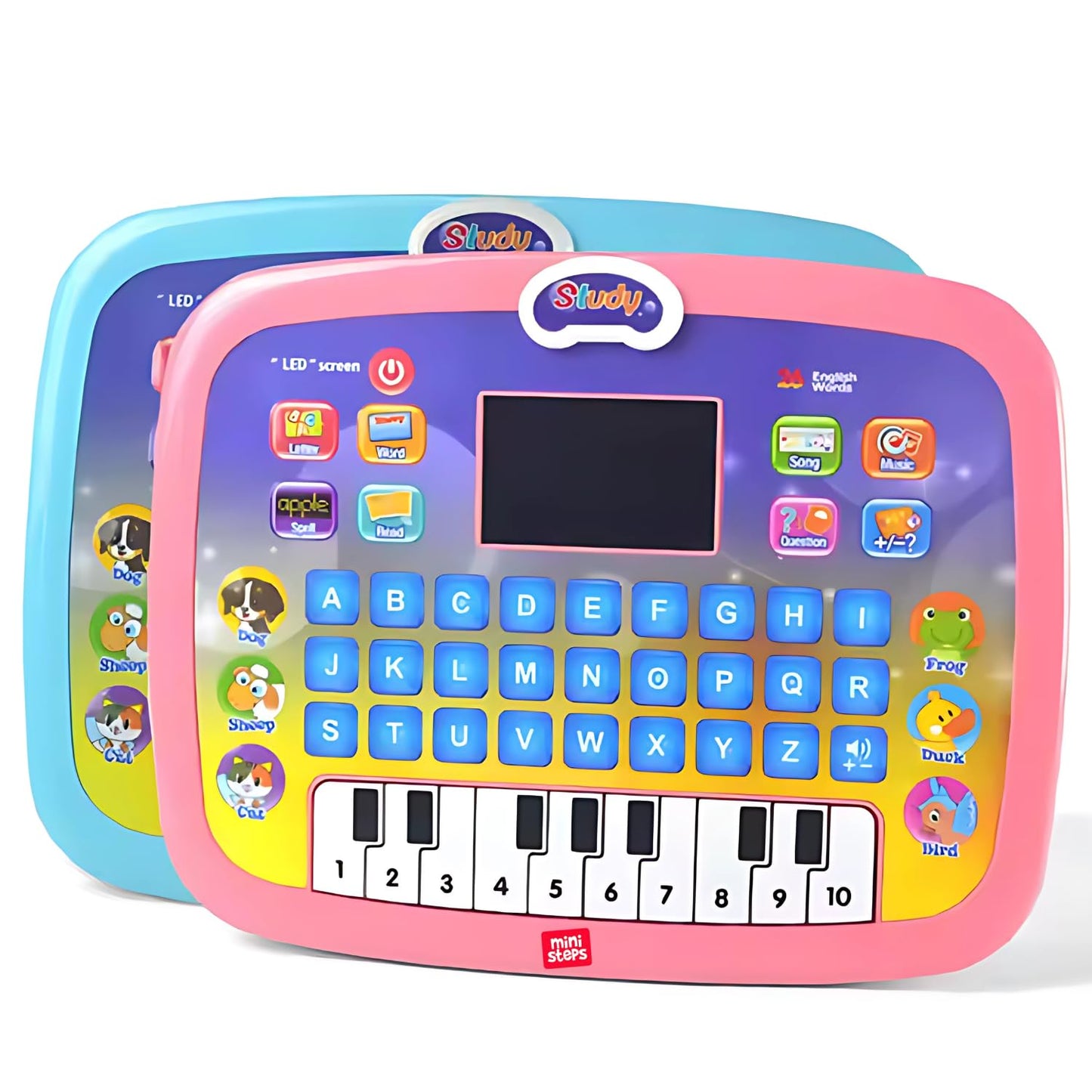 X2020 Educational Learning Laptop Toy with Music,Piano and LED Screen Early Learning Computer Toy
