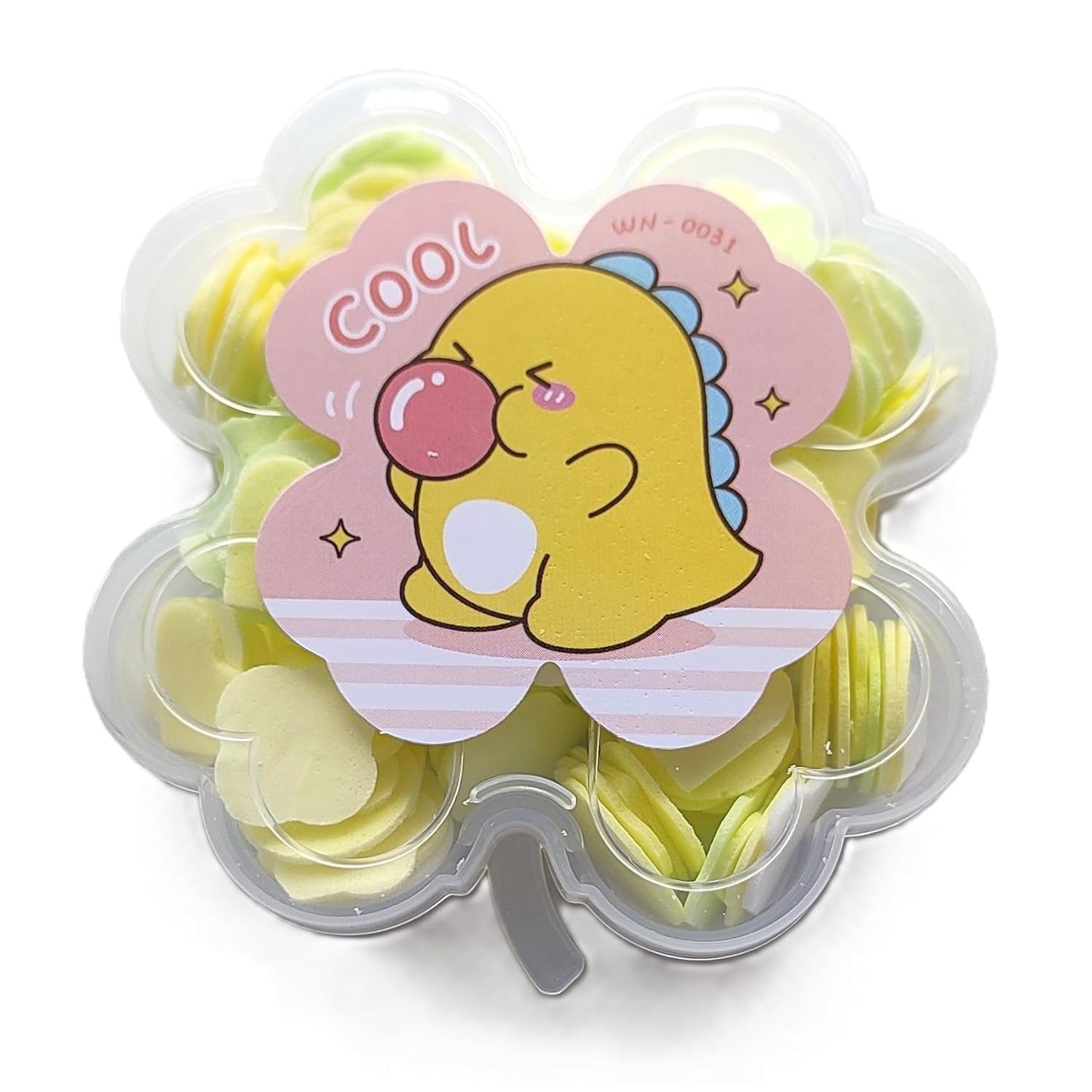 8005 Kids Travel Paper Soap, Flower-Shaped Container, Paper Soap Disposable Mini Soap Bottle, Scented Soap Bath Sheets Flakes Portable Flower Tube Petals