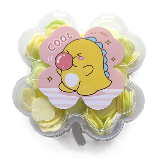 8005 Kids Travel Paper Soap, Flower-Shaped Container, Paper Soap Disposable Mini Soap Bottle, Scented Soap Bath Sheets Flakes Portable Flower Tube Petals