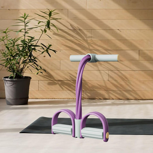 20575 Multifunction Exercise Tension Rope Foot Pedal Resistance Fitness Pull Bands Purple | Fitness, Running & Yoga