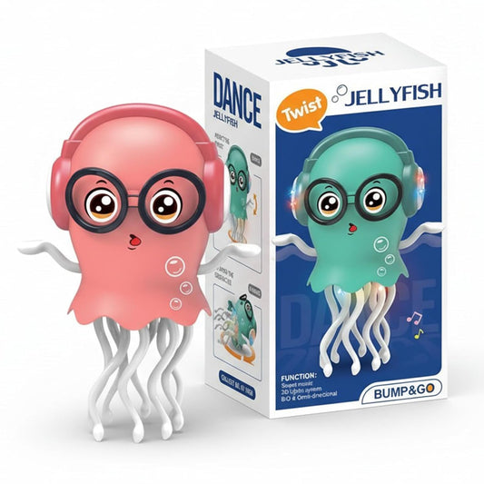 20556 Dancing Jellyfish Toy with Light Up Musical Features and 360 Degree Rotating Tentacles | Automatic Moving Cartoon Jelly Fish Toy for Kids Boys Girls (Multicolor)