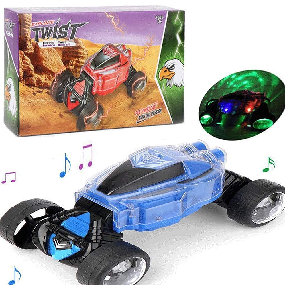 GC169-129 Children's Toy Stunt Car, Twist Electric Deformation Car, with Light/Singing/Dancing Shaped Drift Toy
