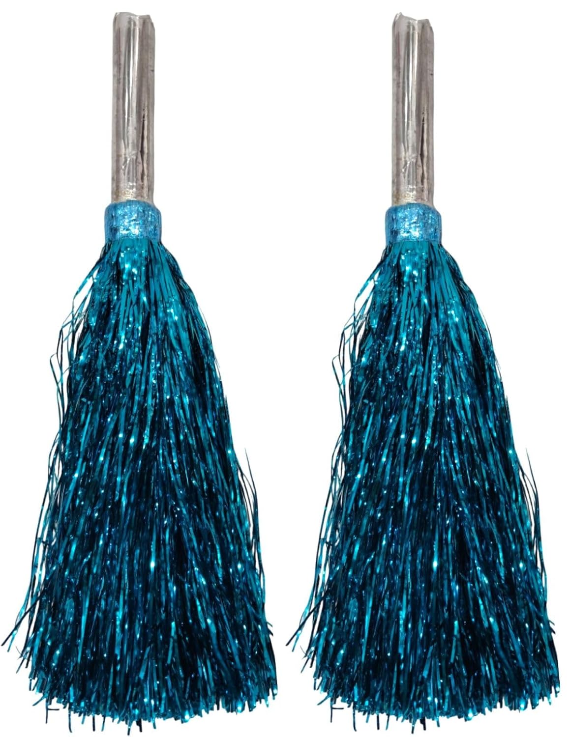 20203 Multicolour Pom Pom with Stick, Cheer Girls Pom Pom for School Annual Day {1 pair}