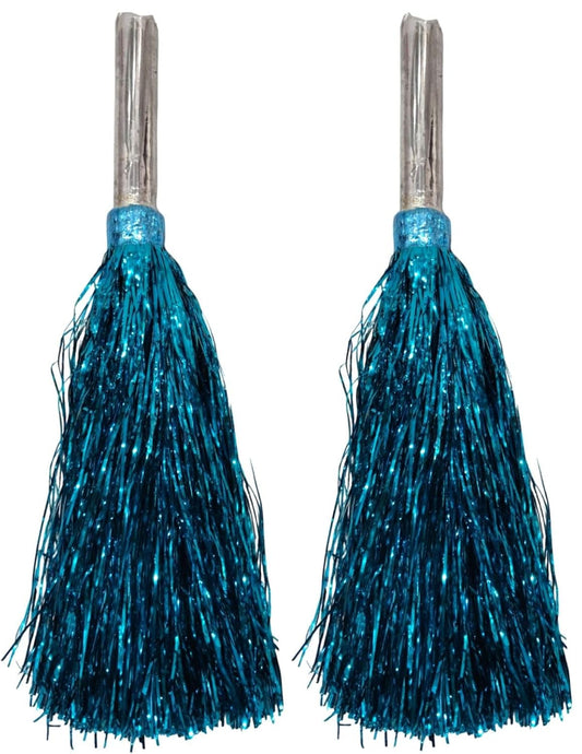 20203 Multicolour Pom Pom with Stick, Cheer Girls Pom Pom for School Annual Day {1 pair}