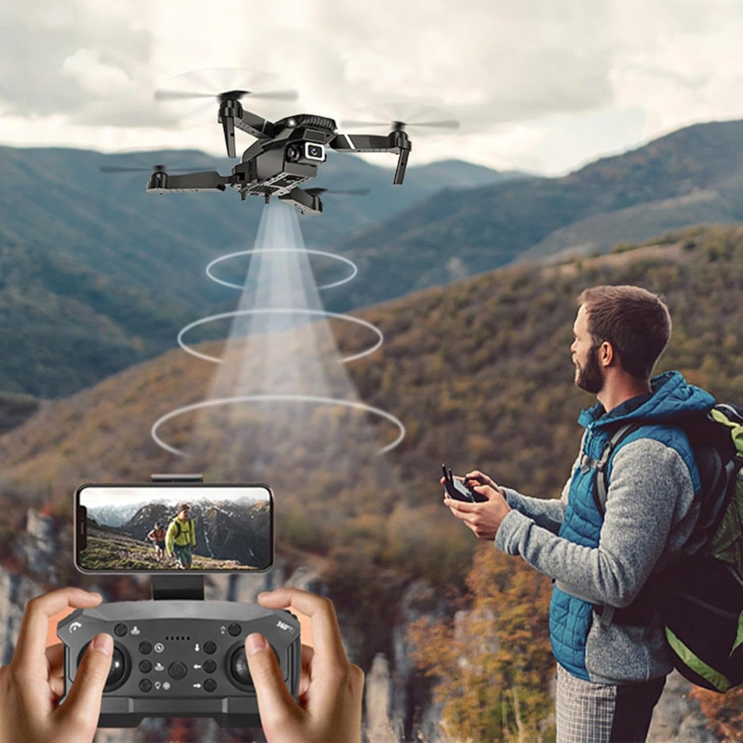 E88-Pro-Drone-with-4K-Camera Dual Battery Dual Camera