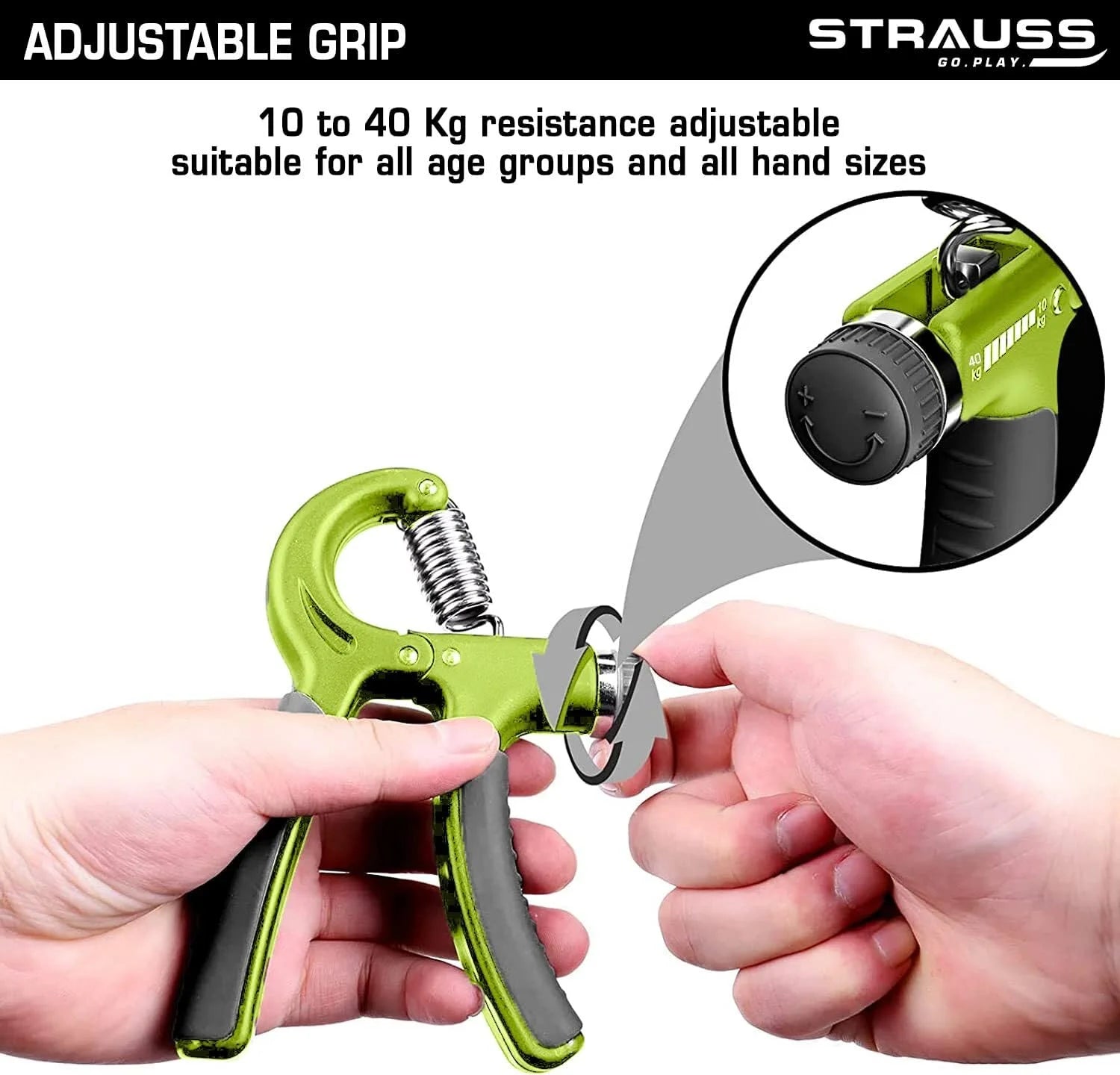 PX-701 Strauss Adjustable Hand Grip Strengthener {Multicolor}