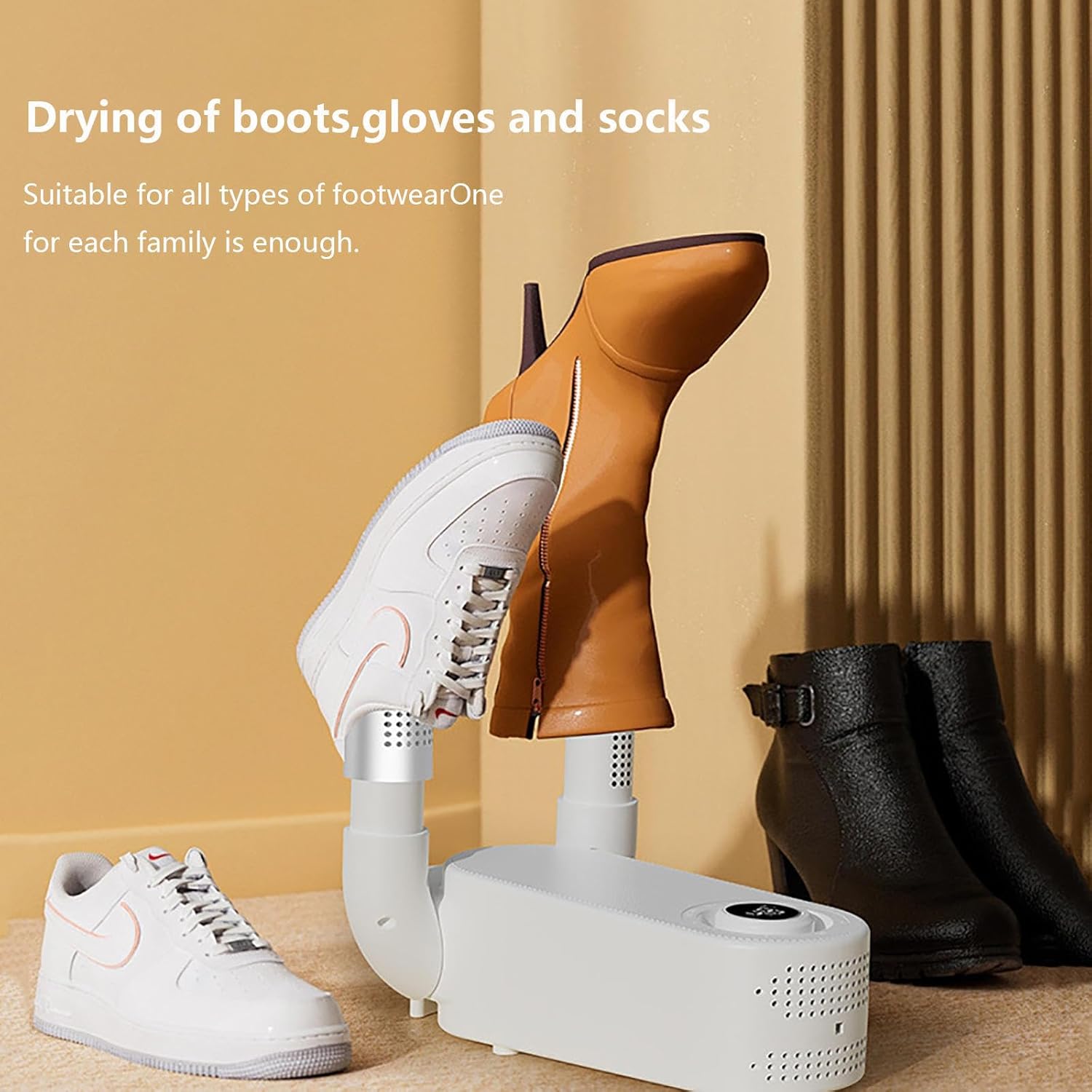 10841 Shoe Dryer with Timing Function Smart Boot Dryer for Socks Gloves Snow Boots