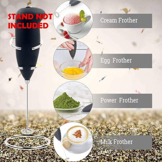 MS-3089 HONGXIZ Electric Wireless Portable Handheld Foam Maker Hand Blender Milk Wand Mixer Frother for Coffee, Juice, Cafe Latte, Espresso, Cappuccino, Lassi