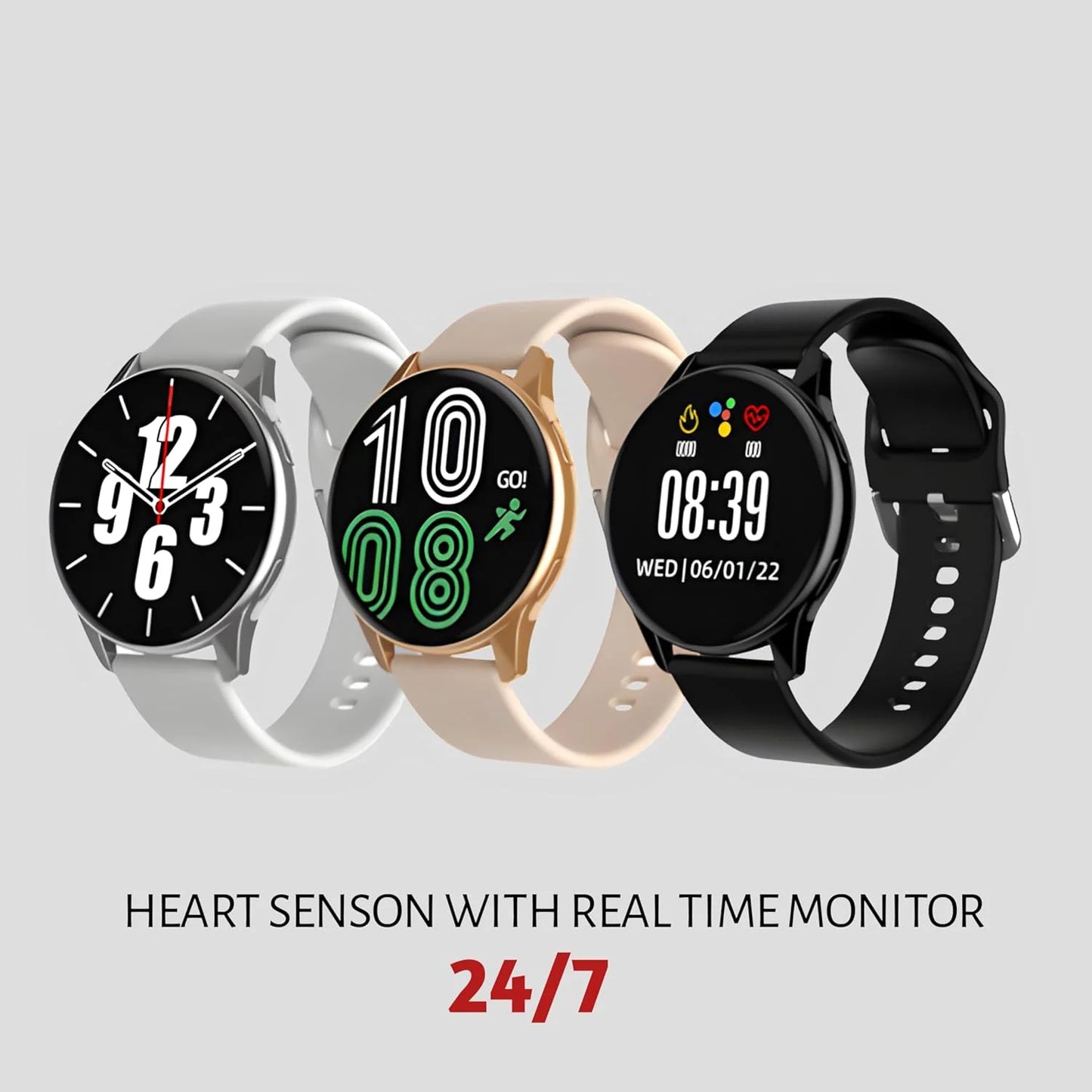 8036 SmartWatch Active 2 Bluetooth Black, Aluminium Dial Belt and Chain watch