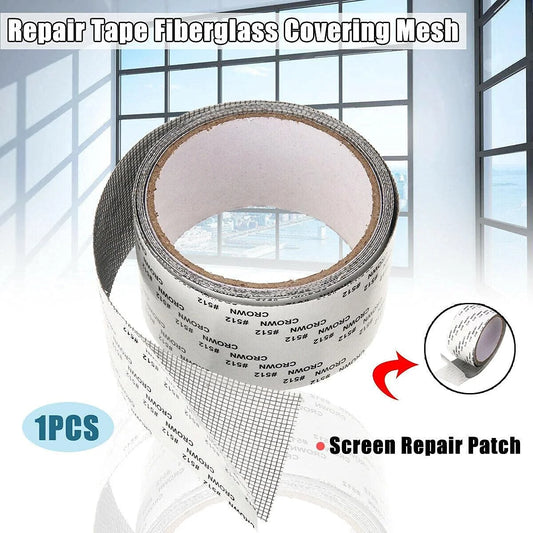 201600 Mosquito Net Patch Repair Tape Self-Adhesive Color Black, Size -2 Meter X 50 MM (Pack of 1), Door Net