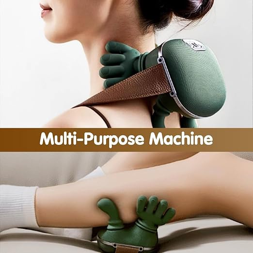 21057 Bionic Heated Neck and Shoulder Massager with 4D Shiatsu Kneading - Wireless Portable Deep Tissue Electric Back Massager for Muscle Relaxation and Pain Relief