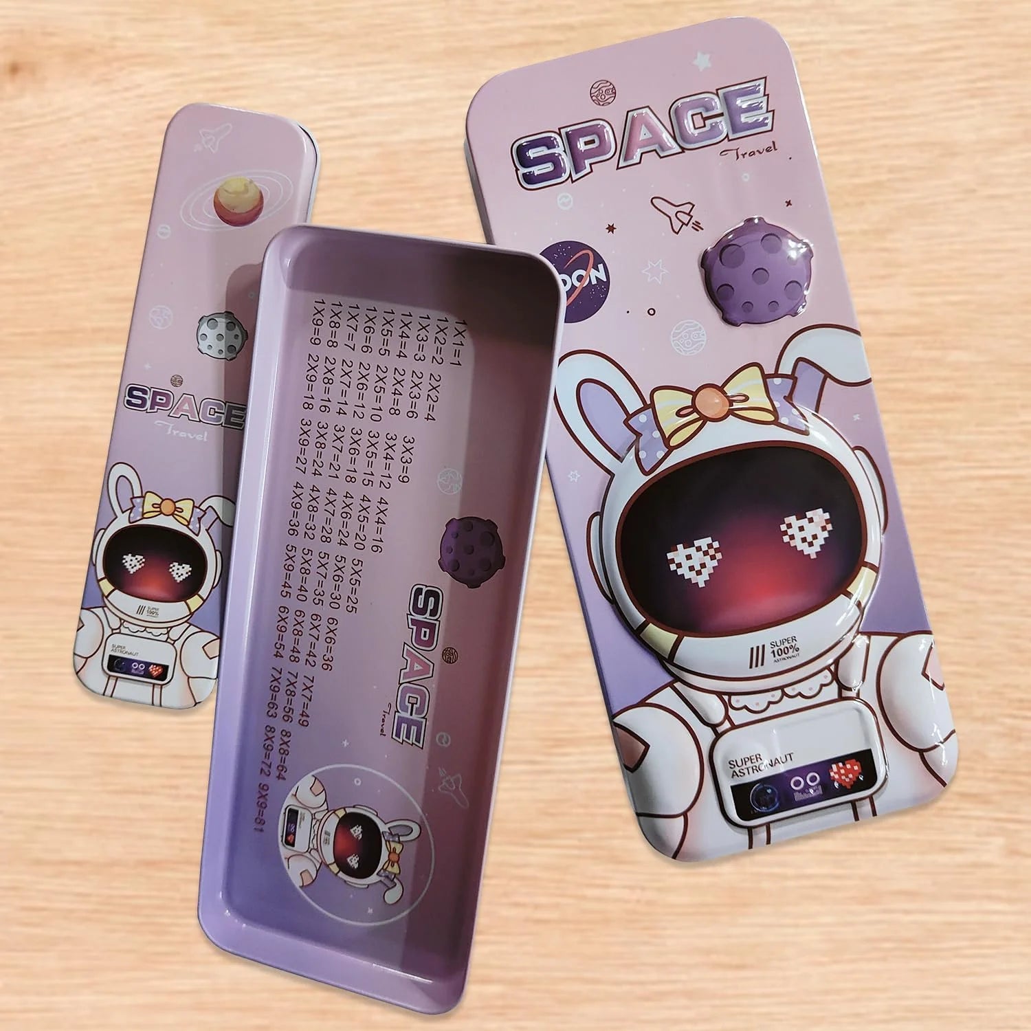 15094 Decoration Geometry Box for Boys, Girl, Kids Space Theme Compass Pencil Box | Space Theme Pencil Box for Kids