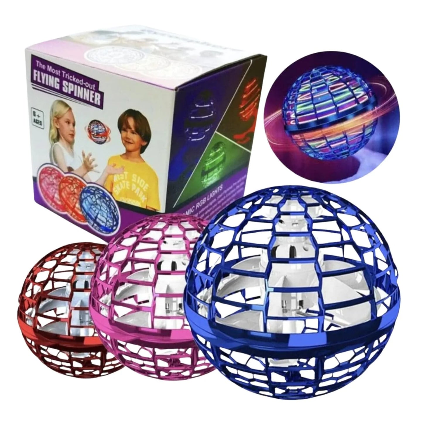10099 Flying Ball Boomerang Flyorb Magic Balls USB Rechargeable Lights 360° Rotating…