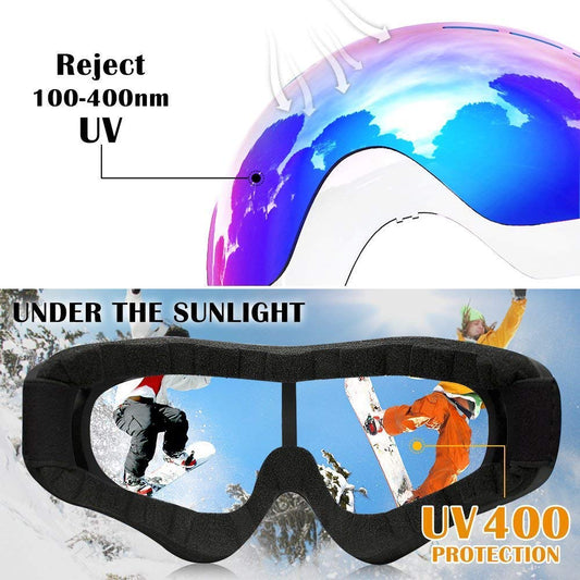 10835    Uv400 Windproof X400 Goggles Motorcycle Glasses for Outdoor Riding (Yellow)