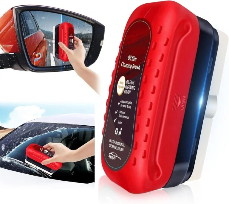 10516 Automotive Oil Film Cleaning Brush, Glass Cleaning Board, Car Glass Oil Film Removal Cleaner