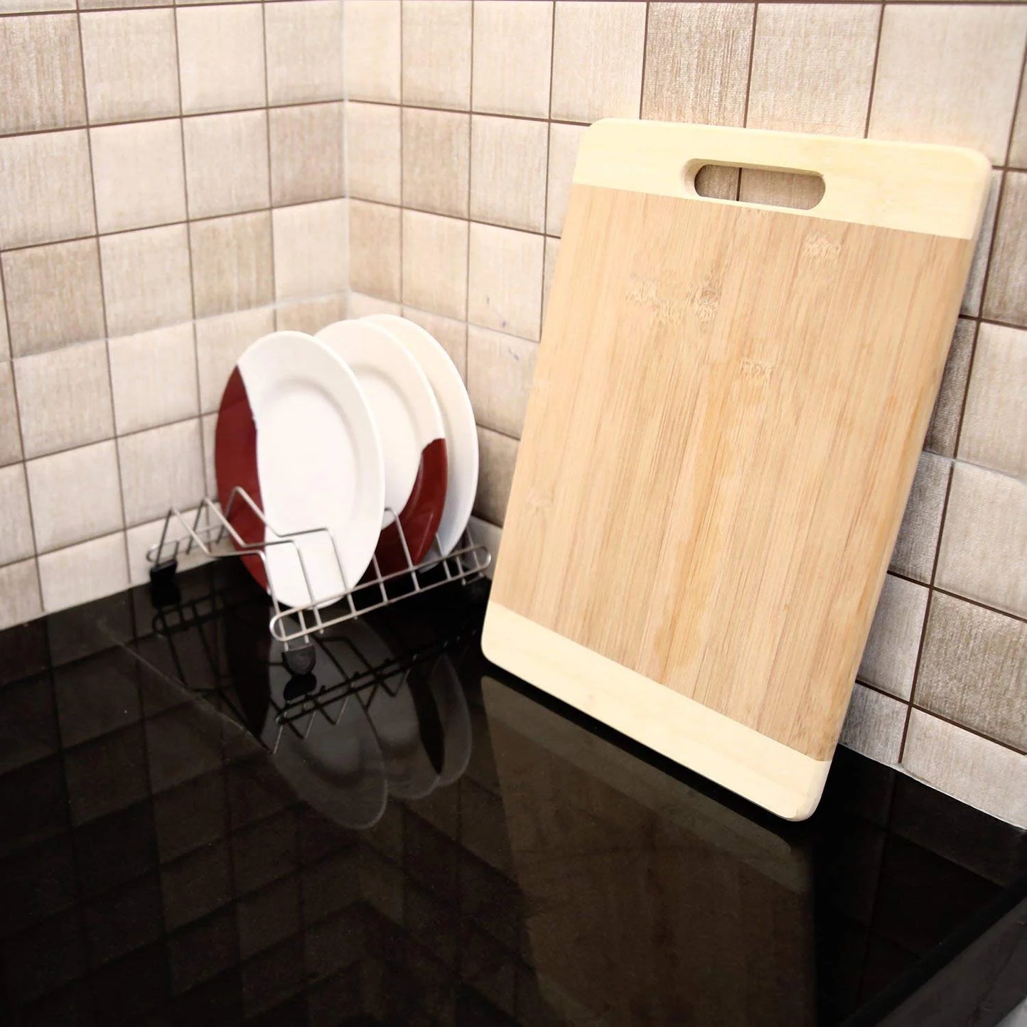 10121 Wooden Chopping Board for Kitchen with Wood Handle,Vegetable Cutting Board for Kitchen 32×22 Cm