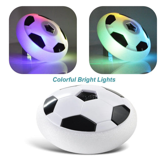 B04 Football with Powerful LED Light and Foam Bumpers for Indoor Games