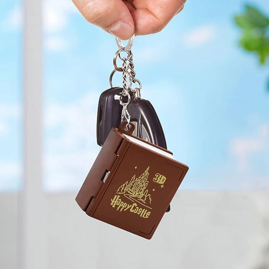 21235 TOPWAYS 3D Folding Pop-up Castle Keychain, Harry Potter Mini Decompression Toy for Children, School Bag Car Keychain and Harry Potter Gifts For Girls & Boys