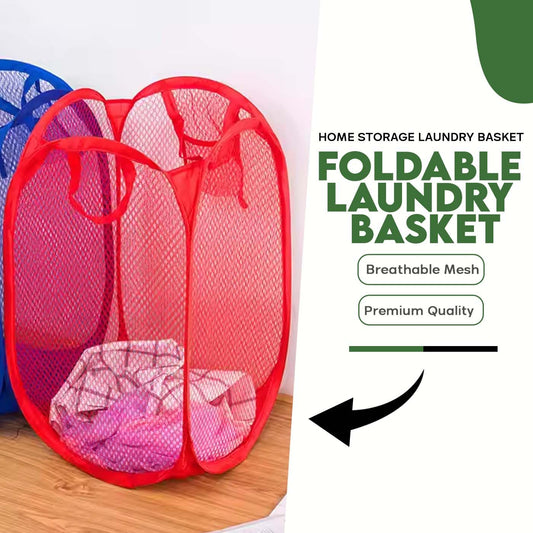 20561 Mesh Laundry Basket| Portable Laundry Bag With Handles |Netted Lightweight Laundry Bag for Home {Multicolor}