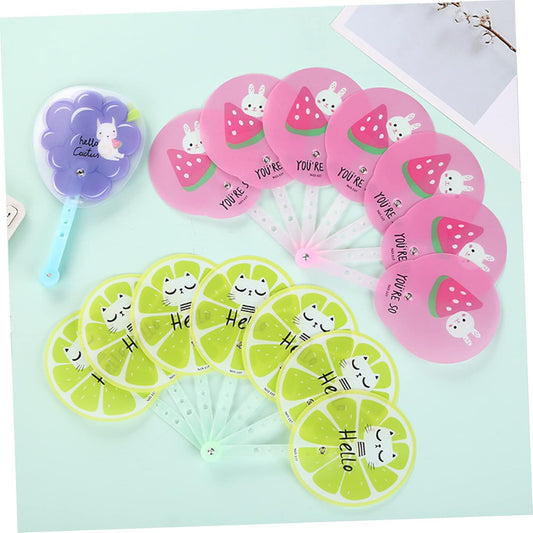 20201 Fruit Fans Decorative Fan Fruit Hand Fan Summer Hand Fan Cartoon Summer Fan Children's Hand Fan Small Folding Fan
