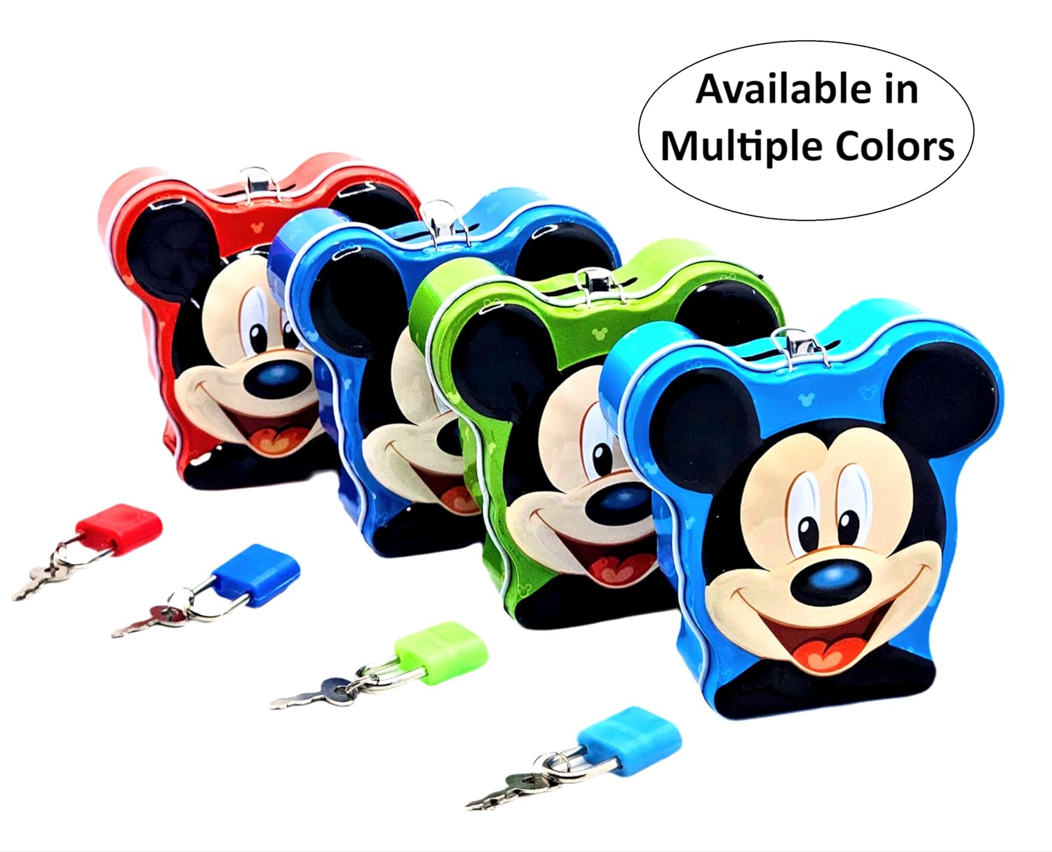 1210 Mini Metal Coin Bank/Piggy Bank with Lock & Key for Kids | Birthday, Educational Learning, Return Gift