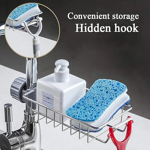 10056 Kitchen Sink Stainless Steel Hanging Faucet Drain Rack