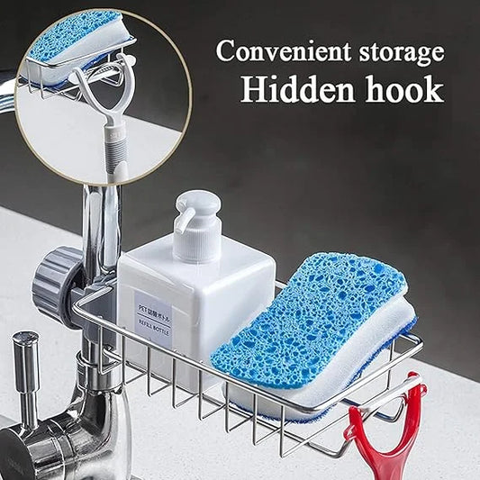 10056 Kitchen Sink Stainless Steel Hanging Faucet Drain Rack