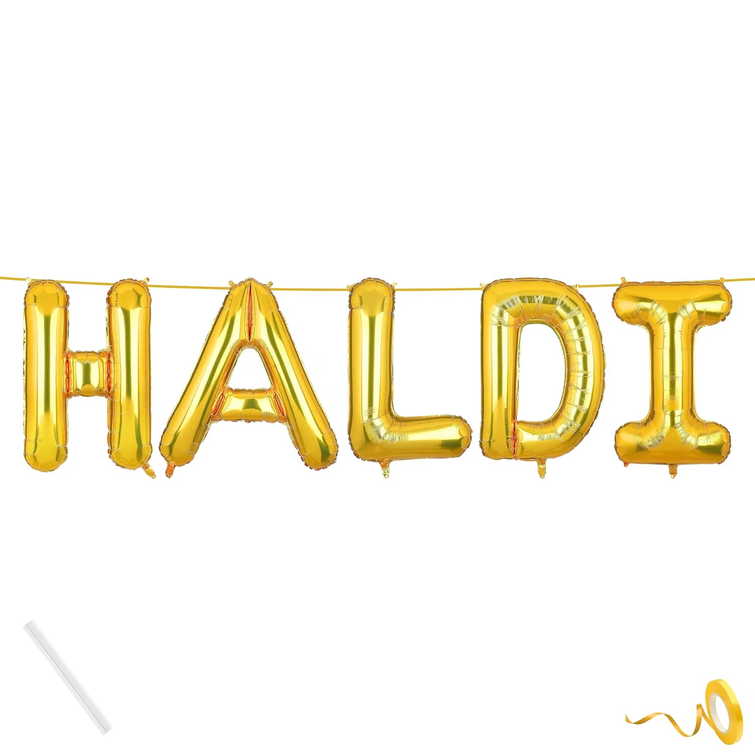 21259 Haldi Foil Balloon Just Party Haldi Theme Foil Balloon