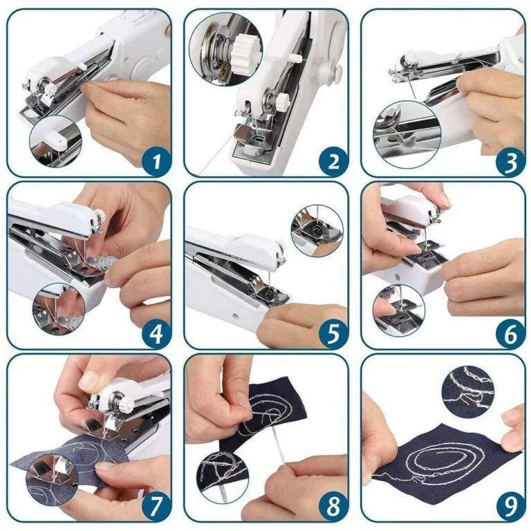 10479 Handy Stitch Handheld Sewing Machine For Emergency Stitching | Mini Hand Sewing Machine Stapler Style | Silai Machine