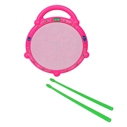 Ak-362 Flash Drum with 3D Multi Colour Light and Music for Kids