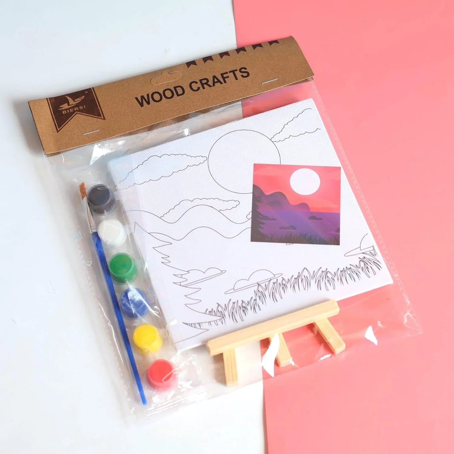 CK-2124 Pre Drawn Outline Canvas Art Boards for Painting – Multicolored