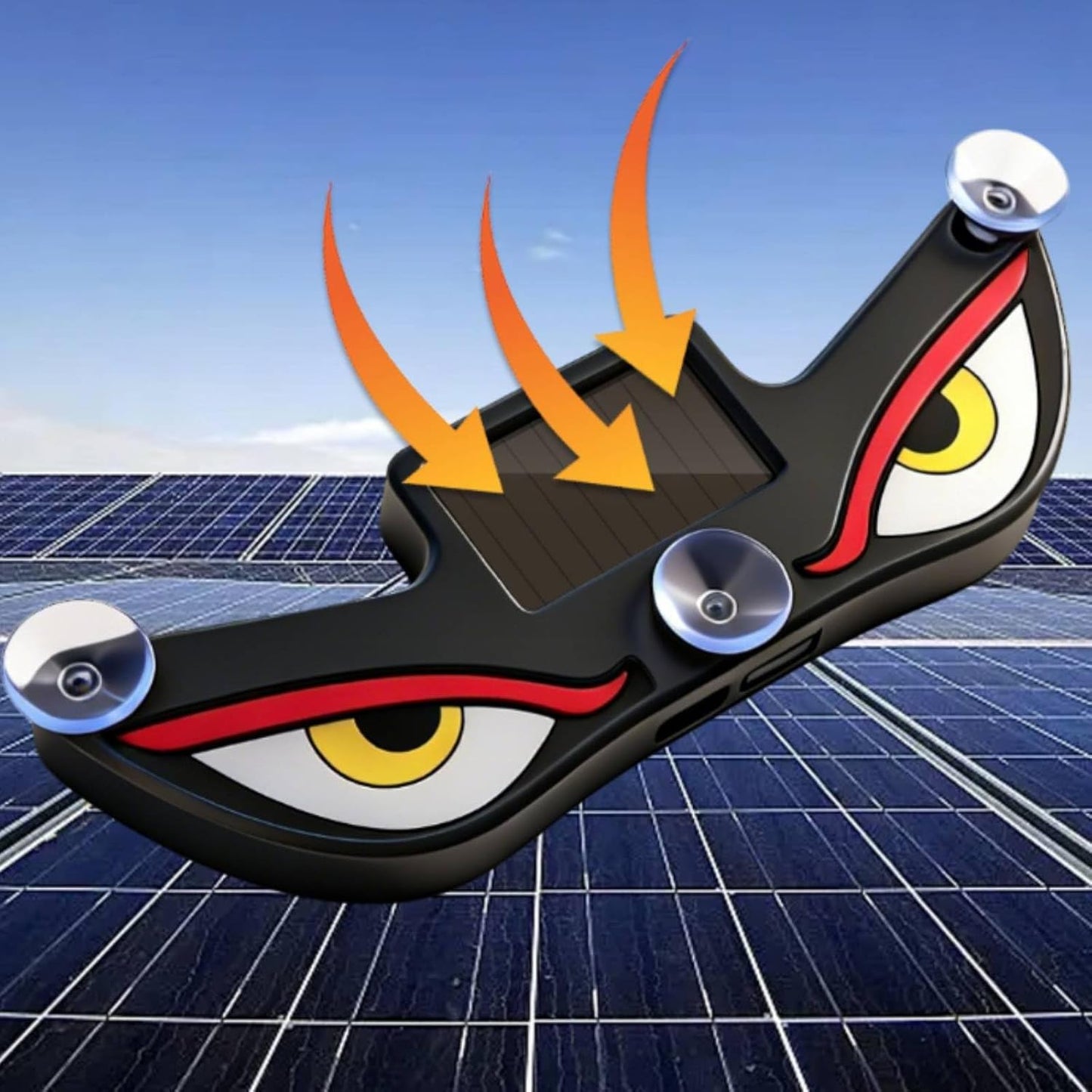 20763 Wireless Triangle Window Light Energy Efficient Solar Devil Eye Light for Night Driving, Y3 Solar Devil Eye