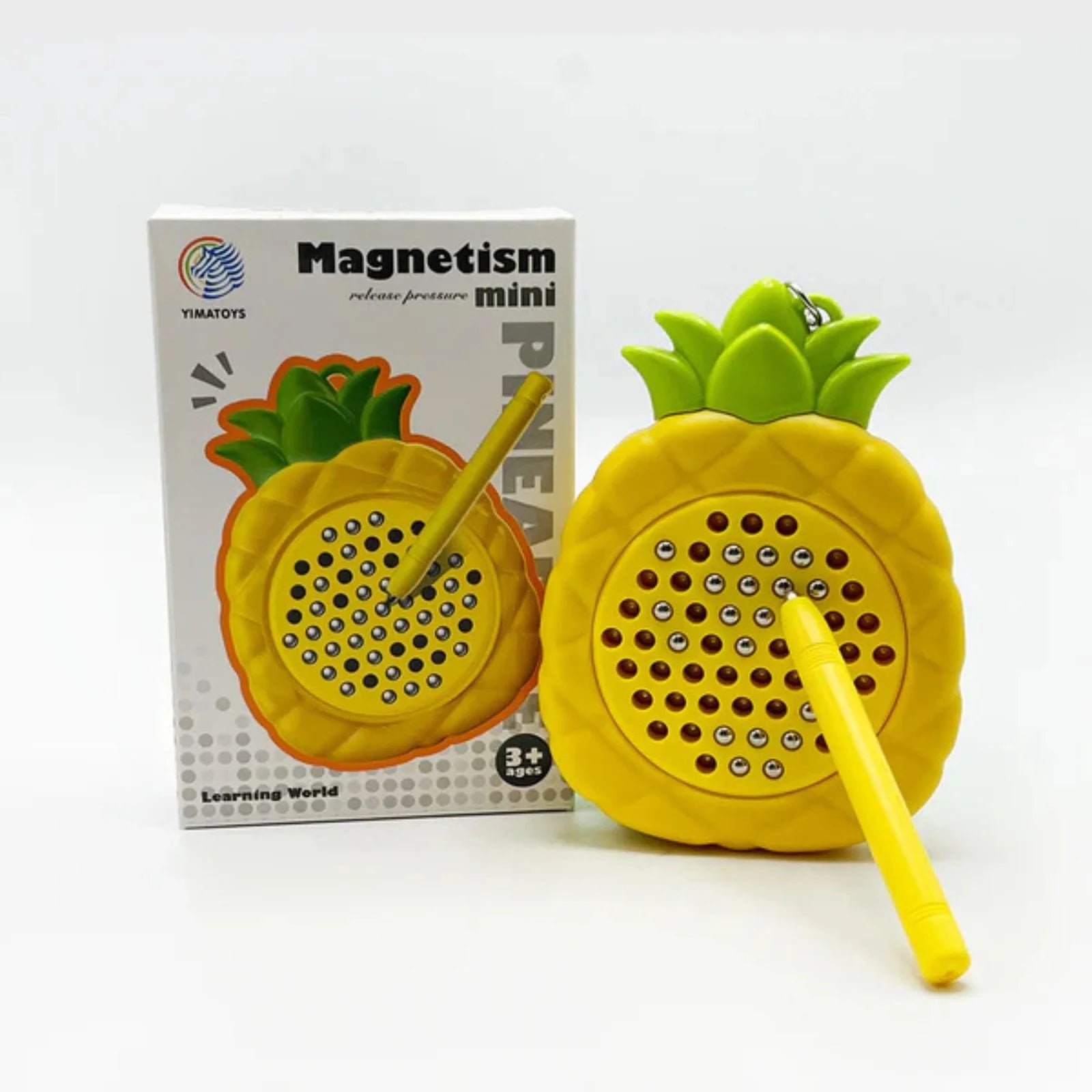 10490 Cuddles Fruit Shape Magnetic Dot Board for Kids | Compact Travel-Friendly Magnet Board with Stylus