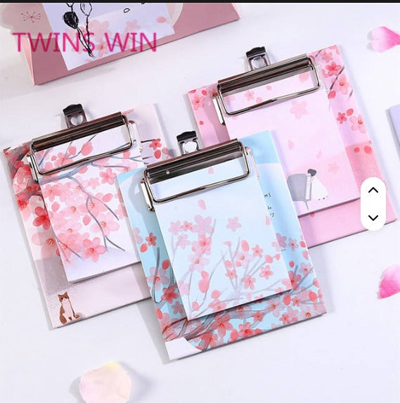 A05-25 Newest Design Desktop Stationery Set Wholesale Free Sample Flower Printing Self-Adhesive Paper Memo Sticky Note Pad