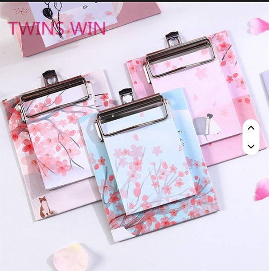 A05-25 Newest Design Desktop Stationery Set Wholesale Free Sample Flower Printing Self-Adhesive Paper Memo Sticky Note Pad